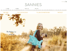 Tablet Screenshot of 3annies.com